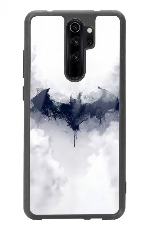 Spoyi Xiaomi Redmi Note 8 Pro Beyaz Batman Tasarımlı Glossy Telefon Kılıfı