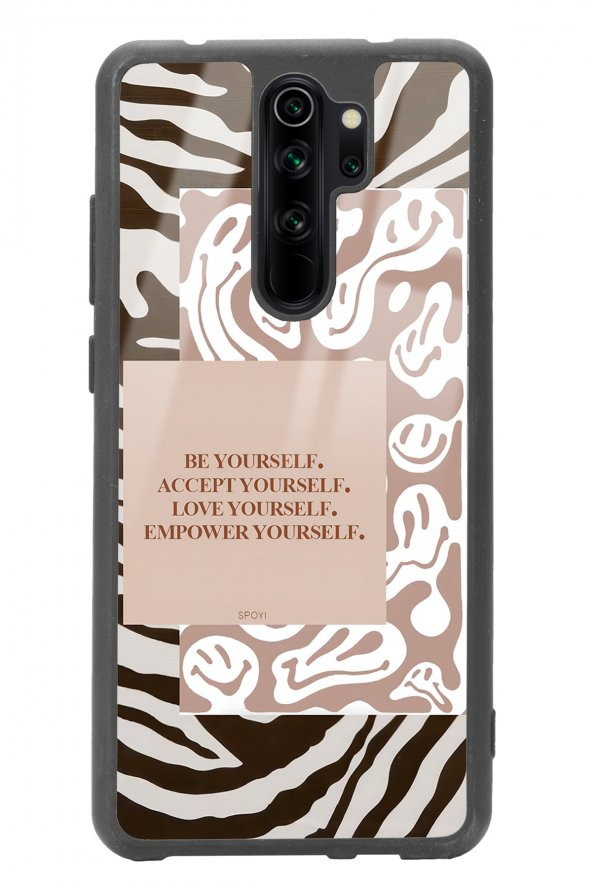Spoyi Xiaomi Redmi Note 8 Pro Emoji Zebra Tasarımlı Glossy Telefon Kılıfı