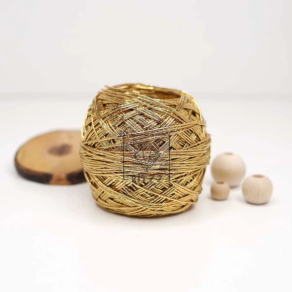 İnce Gold Metalik İp / 50GR - 3