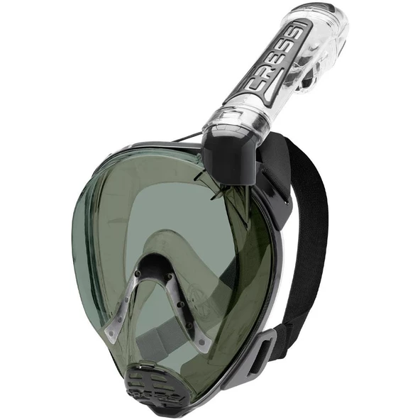 Cressi Duke Tam Yüz Maskesi  CLEAR-BLACK-SMOKED LENS S - M