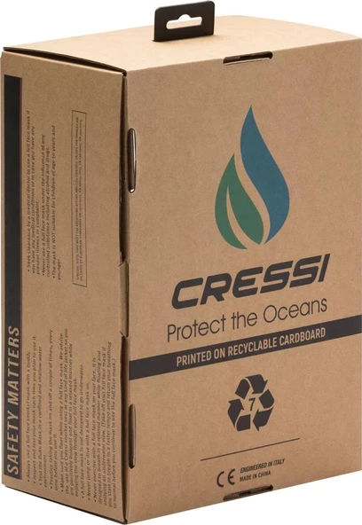 Cressi Baron Tam Yüz Maskesi  CLEAR-BLUE S - M - 6