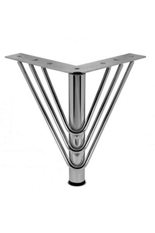 Mobilya Ayağı Telli 12 Cm Krom