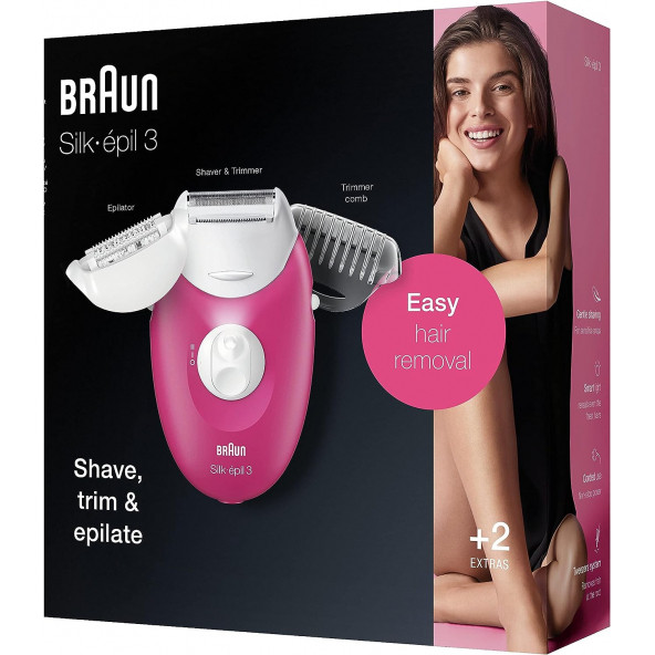 Braun Silk Epil 3 3276 Smartlight, 2'si 1 Arada Epilatör - 4