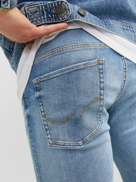 JACK JONES Glenn Model Dar Kesim Kot Pantolon 12223503 - Resim 5