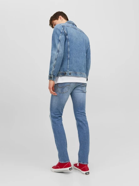 JACK JONES Glenn Model Dar Kesim Kot Pantolon 12223503 - Resim 3