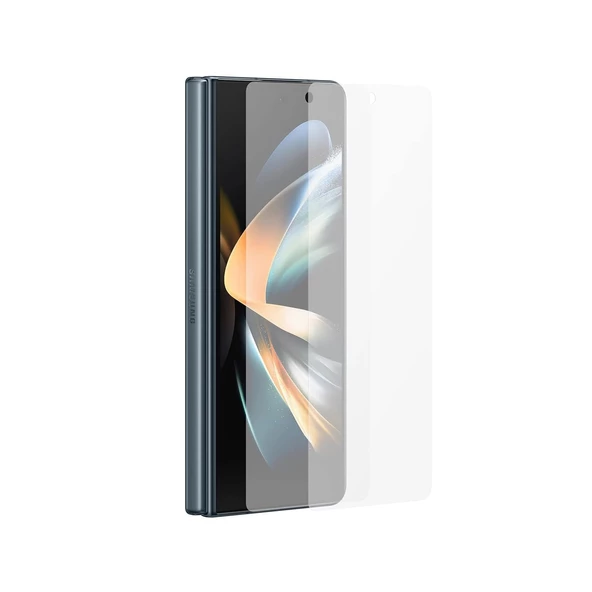Samsung Galaxy Z Fold 2 5G Sadece Ön Kılıflı Kesim Ekran Koruyucu Kaplama
