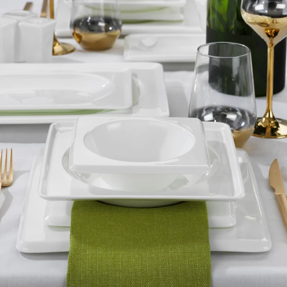Schafer Blanc Bone Yemek Takımı 60 Parça-Beyaz - 4