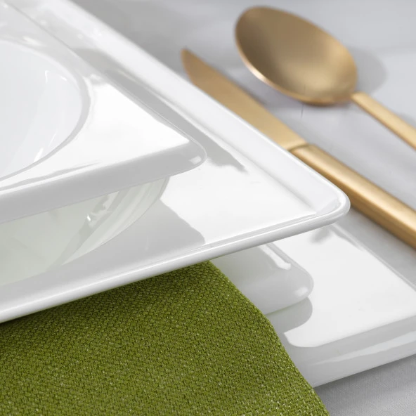 Schafer Blanc Bone Yemek Takımı 60 Parça-Beyaz - 6