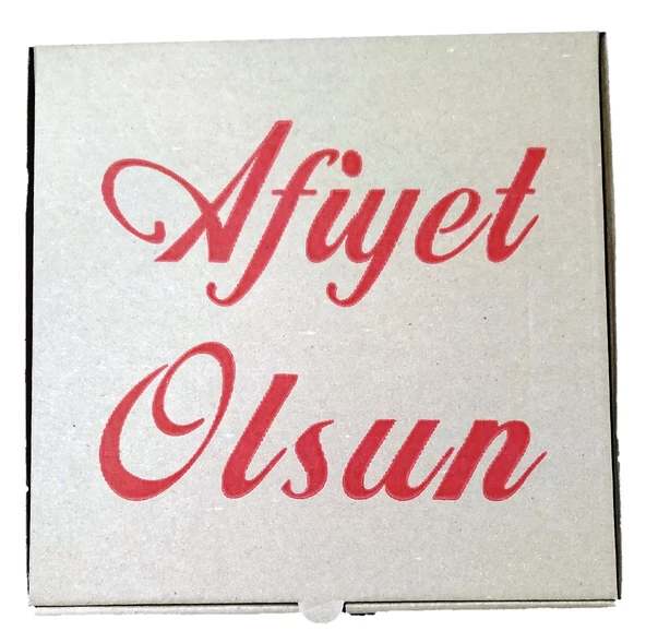 Pizza Kutusu 26x26x4cm 50 Adet - Resim 3