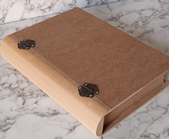 Hobi Adn 90202 Kitap Kutu Ahşap MDF HAM Ankara Siteler Ürünü Kutuda Sevk El Yapım - 8
