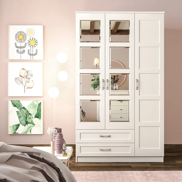 Rabi CEMRE 3 KAPAKLI 2 ÇEKMECELİ GARDIROP