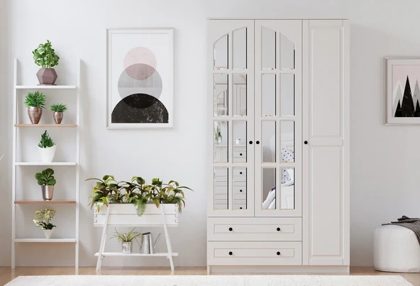 Rabi BEYZA 3 KAPAKLI 2 ÇEKMECELİ GARDIROP ürün görseli