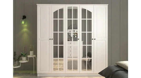 Rabi BEYZA 5 KAPAKLI GARDIROP (MEGA)