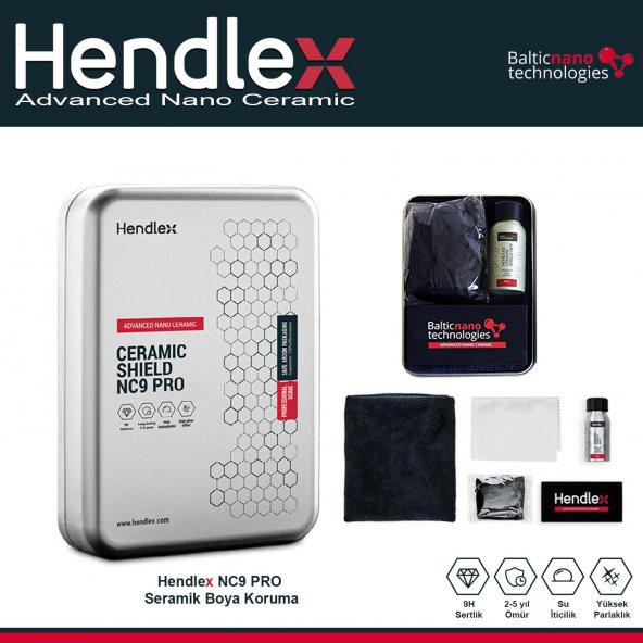 HENDLEX Seramik Boya Koruma / NCR9 Pro 40ml. Set - 3