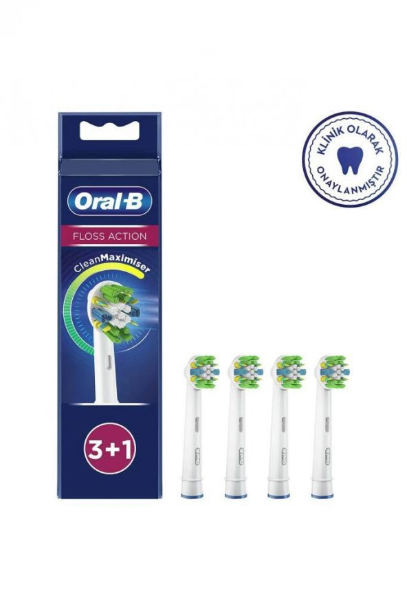 Oral-B Floss Action Teknolojili 4 Yedek Diş Fırça Başlığı