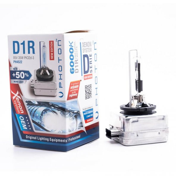 Photon D1R 6000K +%50 FAZLA IŞIK D SERİSİ XENON AMPÜL PH4522