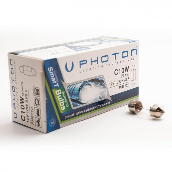 PHOTON C10W 12V 30MM STANDART SOFIT AMPÜL PH5720 ürün görseli 1