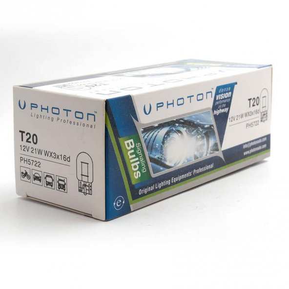 PHOTON T20 21W 12V TEK DEVRE DİPSİZ STOP AMPÜLÜ PH5722 - Resim 3