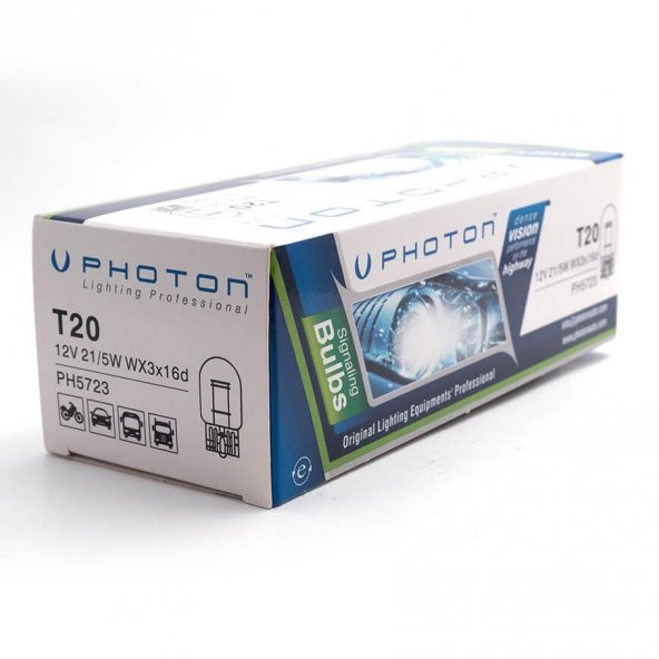 PHOTON T20 21/5W 12V ÇİFT DEVRE DİPSİZ AMPÜL PH5723 - Resim 3