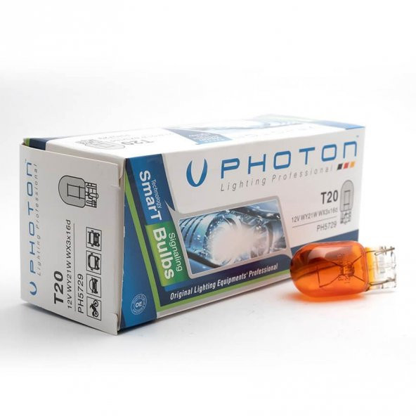 PHOTON T20 21W 12V TEK DEVRE AMBER AMPÜL PH5729 ürün görseli 1