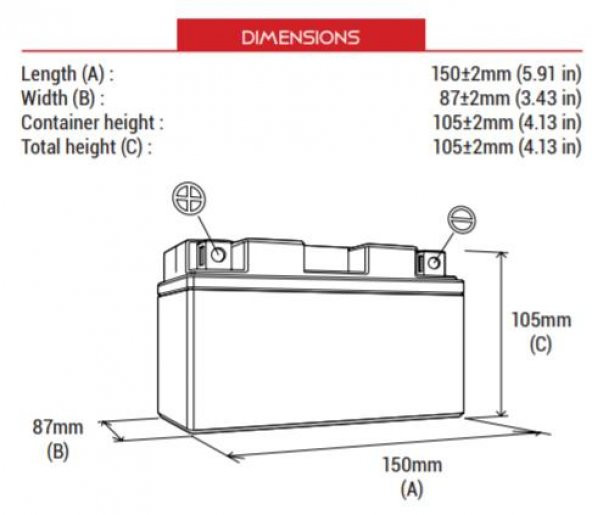 BS BATTERY BTX9-BS Motosiklet Aküsü - 2