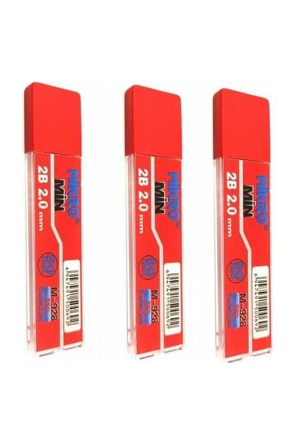 2.0 Mm Kalın Uçlu Versatil Kalem Kırmızı Renk 1 Adet ve 2.0 Mm Kalın Uç Kırmızı 3 Adet Kalın Uçlu Mekanik Kalem - 3