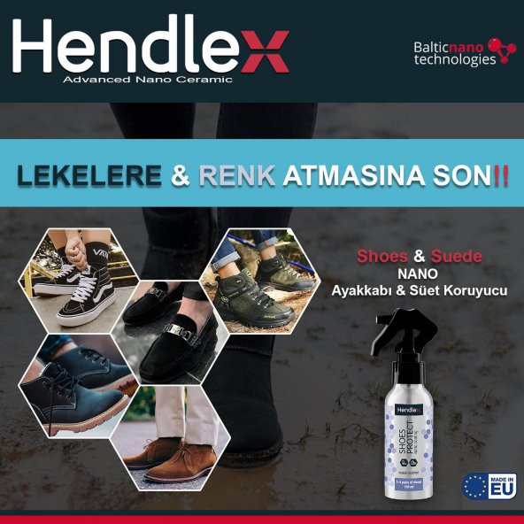 HENDLEX Süet Ayakkabi Su Geçirmez Koruma Sprey 100ml - 8