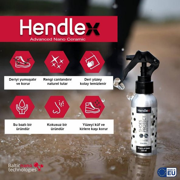 HENDLEX Deri Ayakkabi Parlakligini Koruma Sprey 100ml - 5