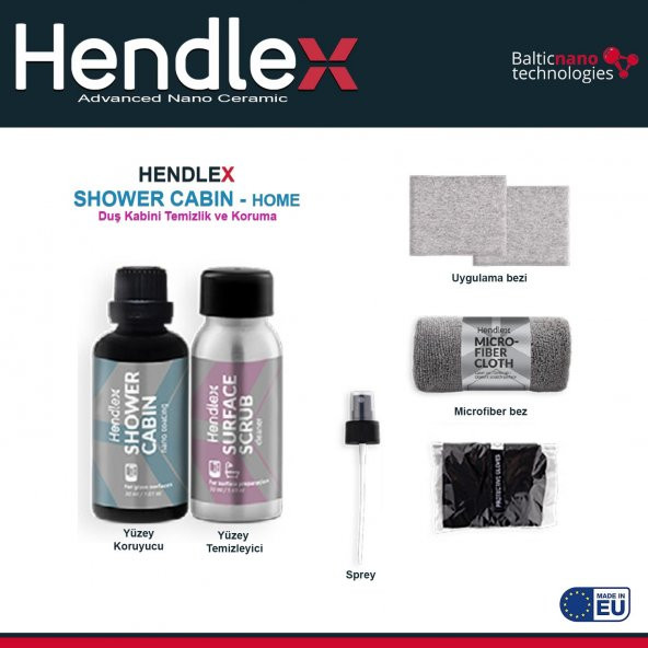 HENDLEX Cam Dusakabin Temizlik ve Koruma Seti - 5