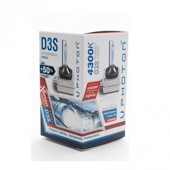 Photon D3S 4300K + %50 FAZLA IŞIK D SERİSİ XENON AMPÜL PH4514 - 3