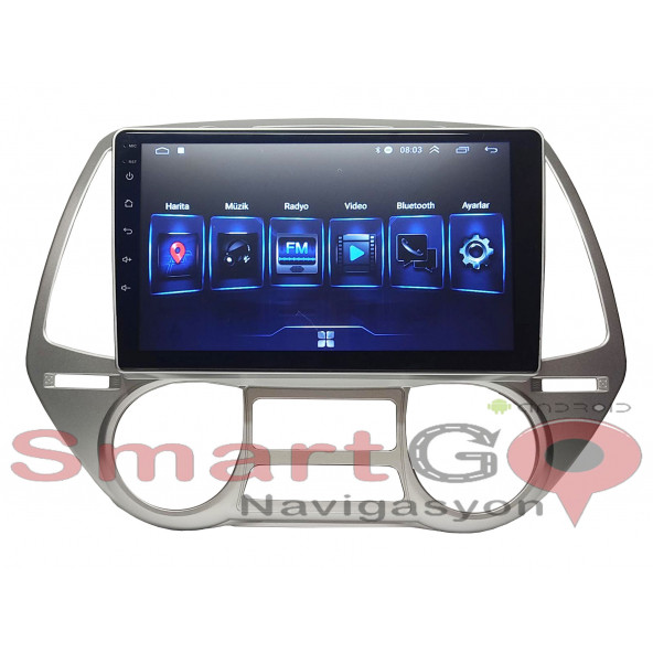 HYUNDAİ İ20 2009/2011 9''İNÇ DİJİTAL KLİMA 4GB MULTİMEDYA - Resim 2