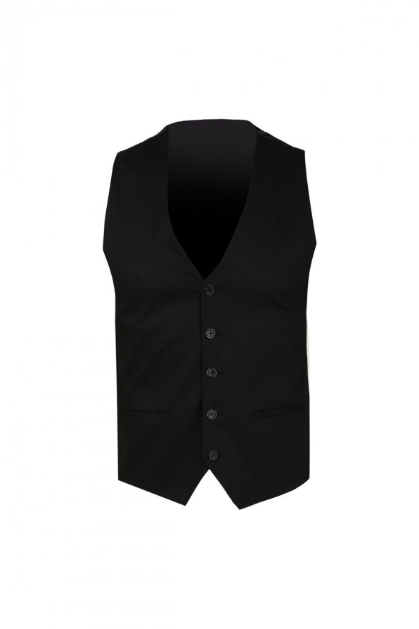 Süvari Normal Bel Slim Fit Siyah Erkek Takım Elbise TK1020200166 - 2
