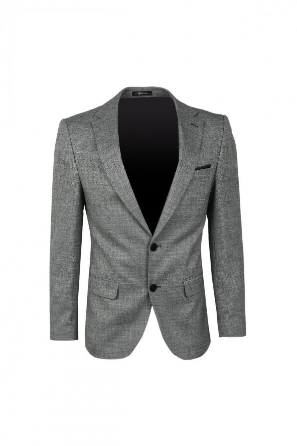 Süvari Normal Bel Slim Fit Siyah Erkek Takım Elbise TK1020200166 - 3