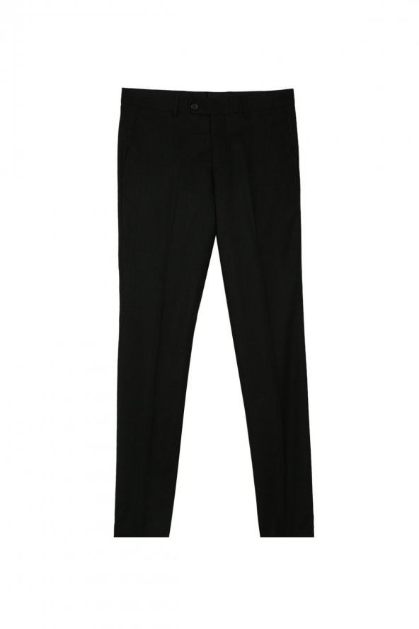 Süvari Normal Bel Slim Fit Siyah Erkek Takım Elbise TK1020200166 - 4