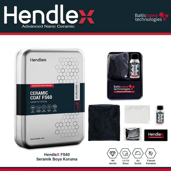 HENDLEX Seramik Boya Koruma / FS60S 40ml. Set - 3
