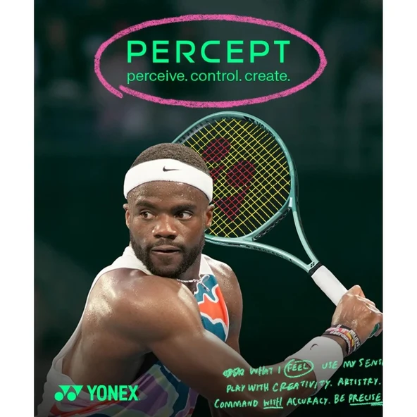 Yonex Percept 100 Inch 300 Gram (Kordajsız) Zeytin Yeşili Tenis Raketi - 7