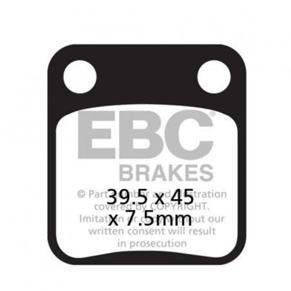 EBC FA054TT HONDA CG125/150 CARBON ÖN FREN BALATASI