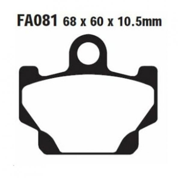 EBC FA081 YAMAHA XV250 VIRAGO 89-94 , XT600 TENERE 84-86 ÖN FREN BALATASI ürün görseli 1