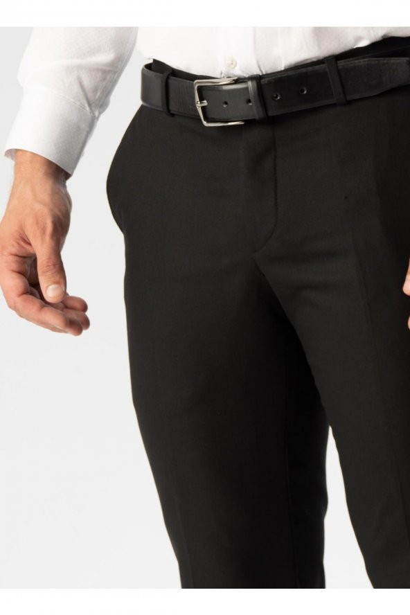 Normal Bel Normal Paça Regular Fit Siyah Erkek Pantolon Pn1014100169 - 4