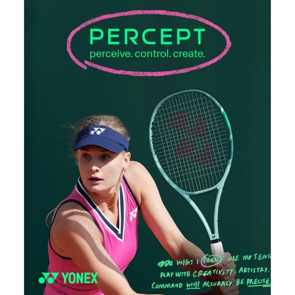 Yonex Percept 100L Inch 280 Gram (Kordajsız) Zeytin Yeşili Tenis Raketi - 11
