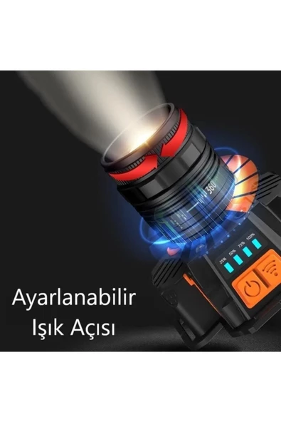 YCL 10 W 3 Modlu Şarjlı Powerbank Özellikli Kafa Lambası -YIS-205 - 2