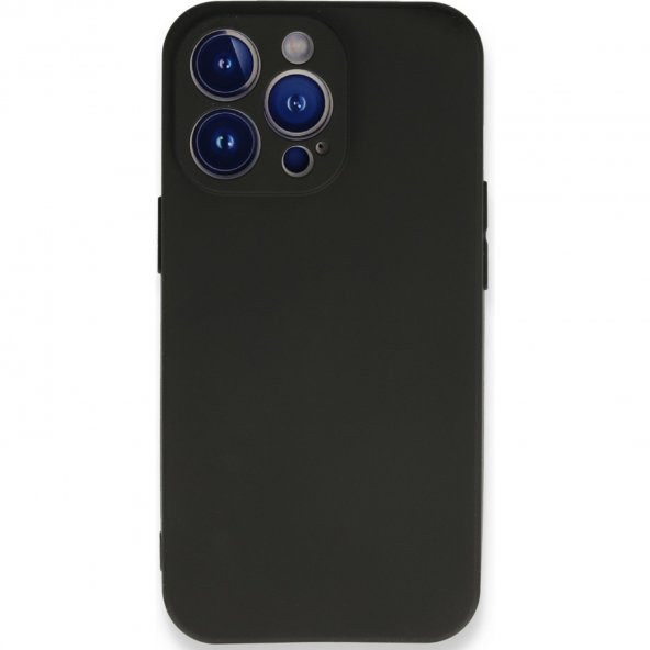 İphone 13 Pro Rubber Silikon Kılıf Siyah