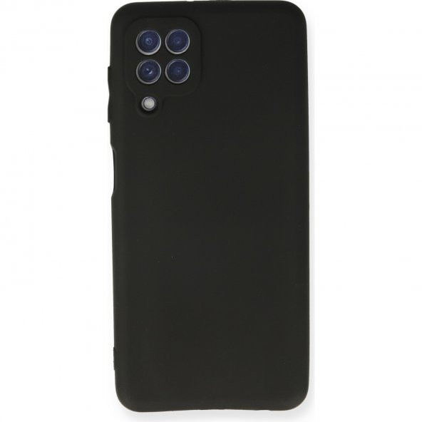 Samsung Galaxy A22 Rubber Silikon Kılıf Siyah