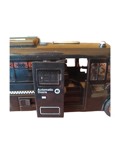 Özel Güvelik Otobüsü Sesli Işıklı Sürtmeli Oyuncak Otobüs 19cm. - 2