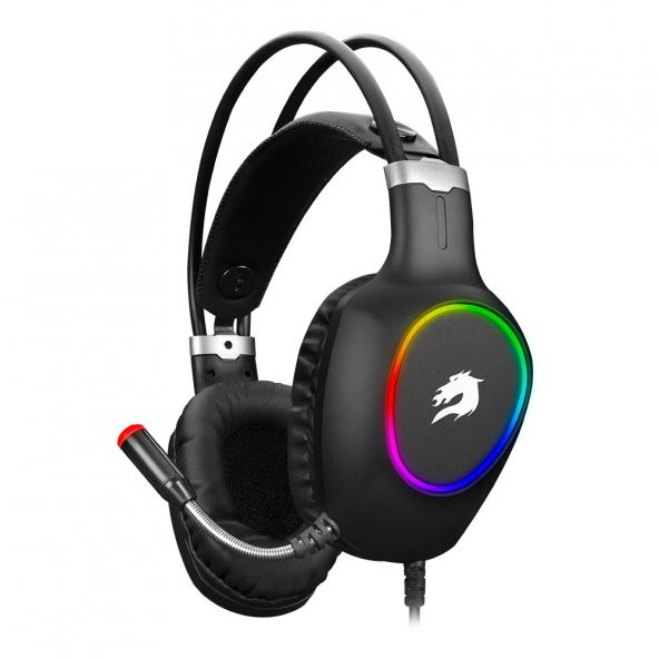 GAMEBOOSTER  h05 zen rainbow led 7.1 titresimli siyah oyuncu kulakligi