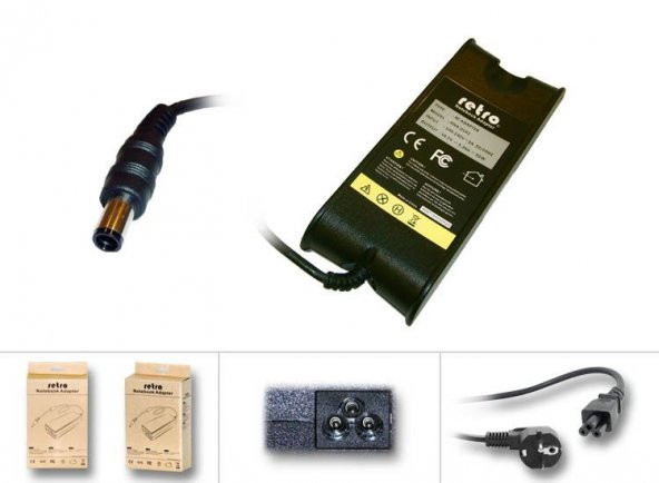 RETRO RNA-DL02 Dell 65W Pinli Uç Notebook Adaptör RNA-DL02