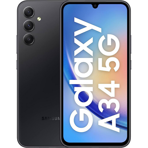 SAMSUNG A34 256 GB  SİYAH SAMSUNG TÜRKİYE GARANTİLİ