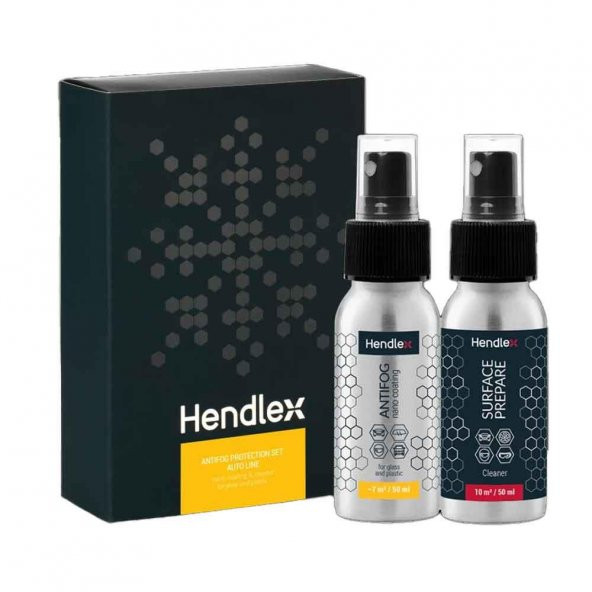 HENDLEX Cam Buğu Önleyici Set 50ml.x2