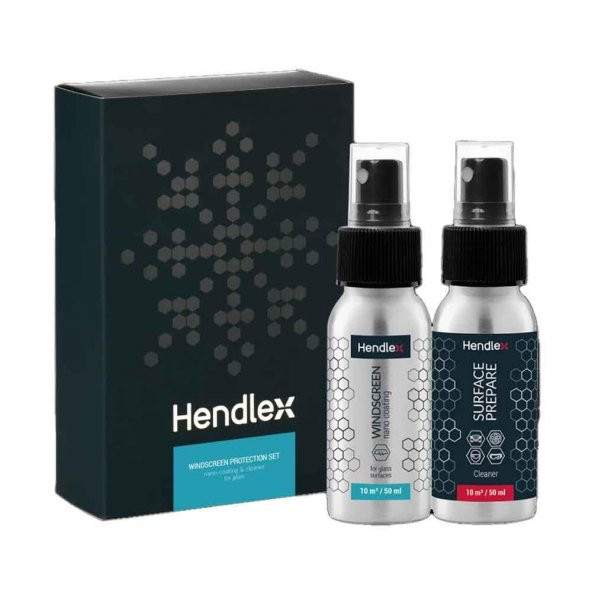 HENDLEX Cam Temizlik ve Su İtici Set 50ml.x2