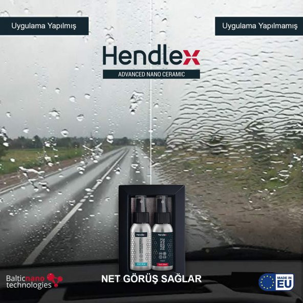 HENDLEX Cam Temizlik ve Su itici Set 50ml.x2 - 4